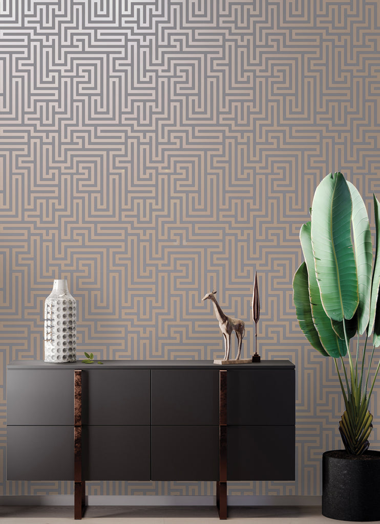 Entrega Inmediata Papel Mural Glistening Maze