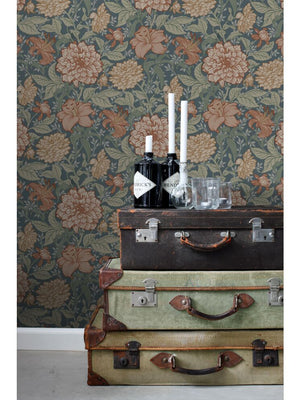 Entrega inmediata Flores vintage Azul