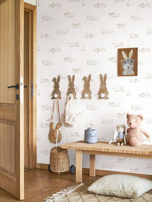 Papel Mural Walk in the Village