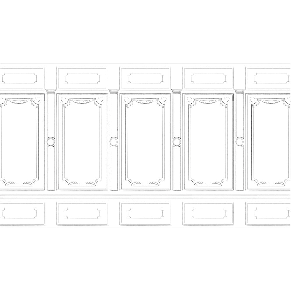 Papel Mural Boiserie