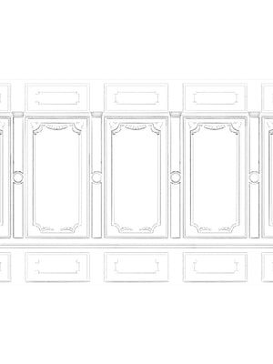 Papel Mural Boiserie