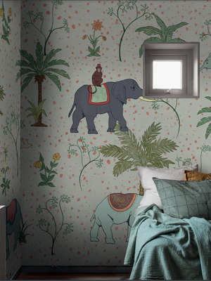 Papel Mural Elefantes