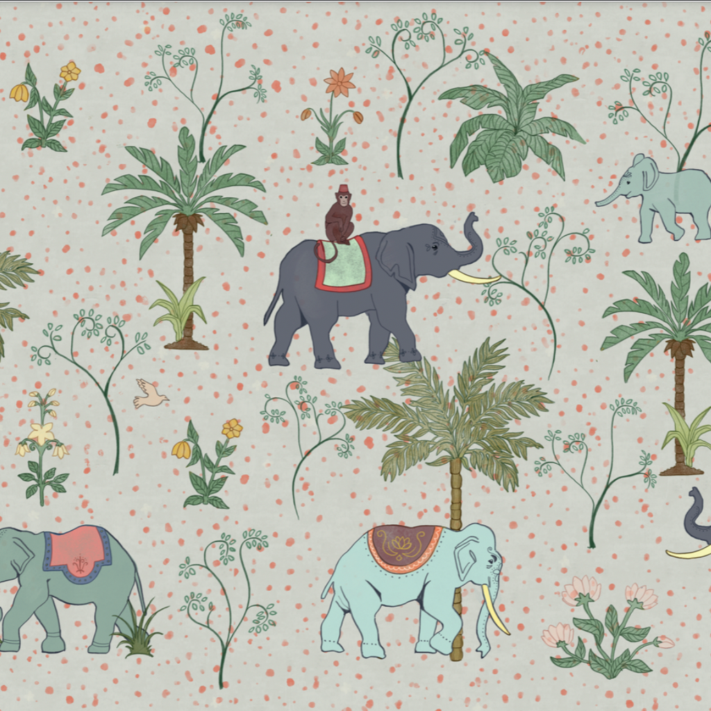 Papel Mural Elefantes