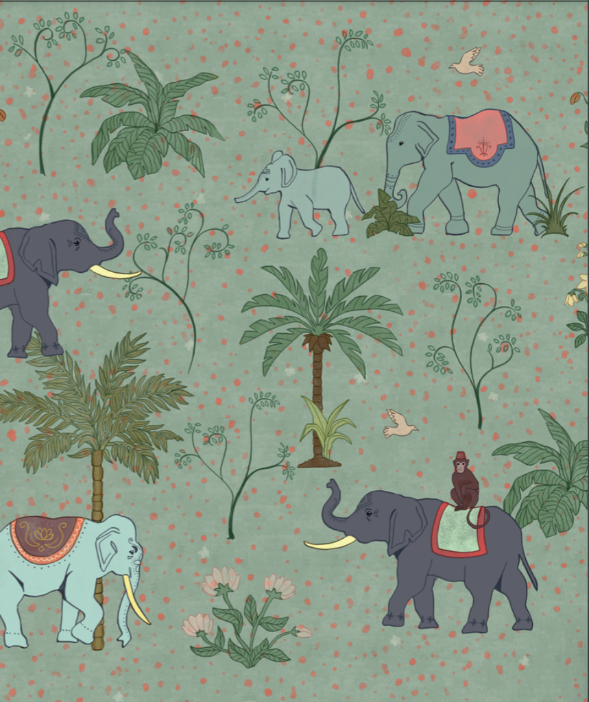 Papel Mural Elefantes