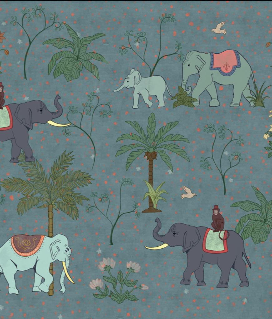 Papel Mural Elefantes