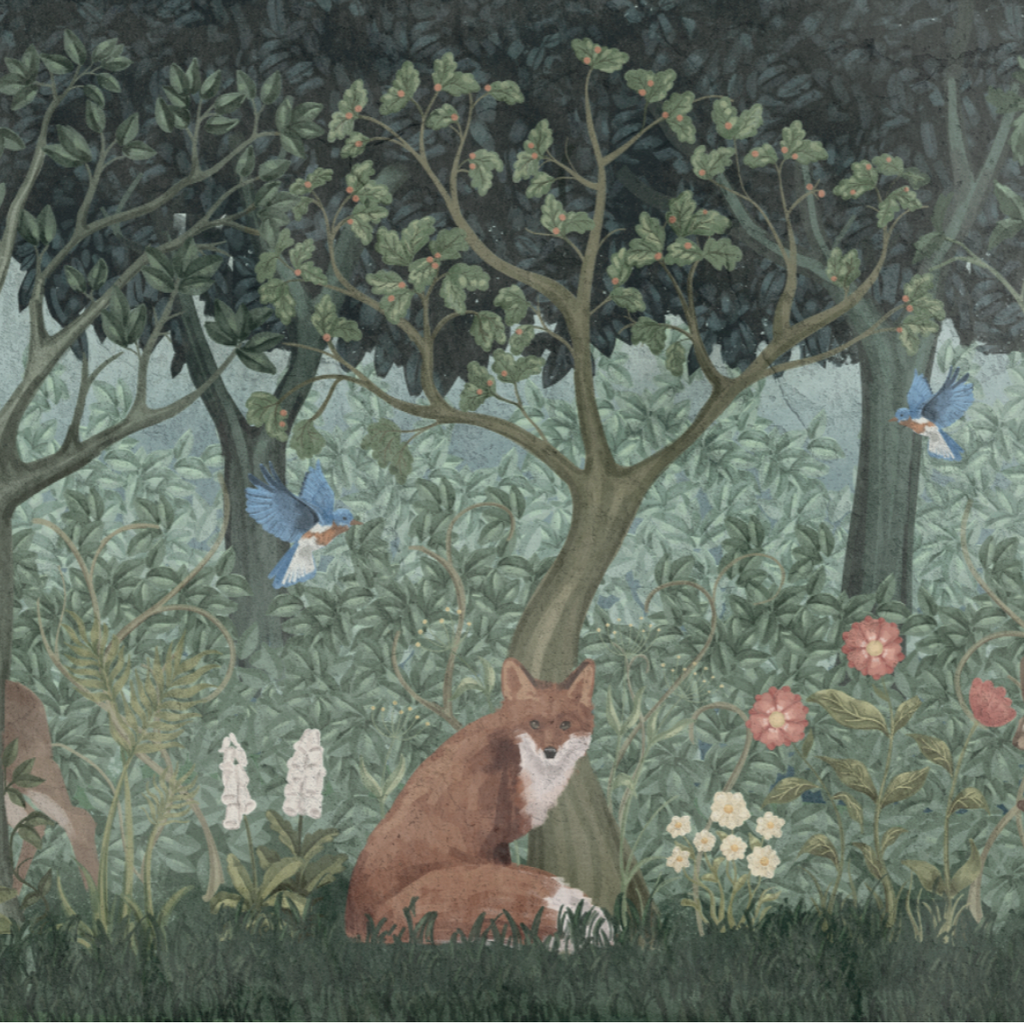 Papel Mural Bosque Pintado