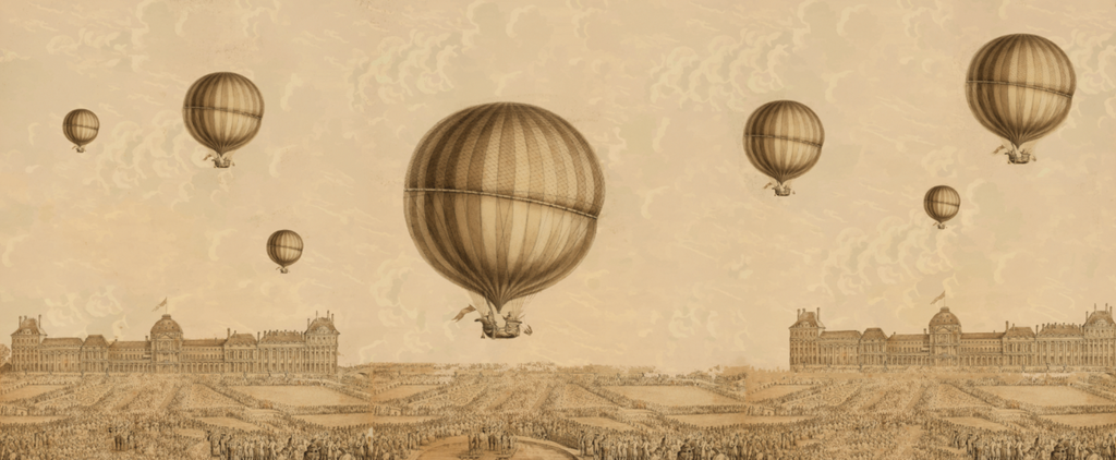 Papel Mural Paisaje Globos