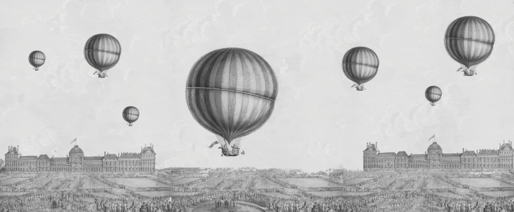 Papel Mural Paisaje Globos