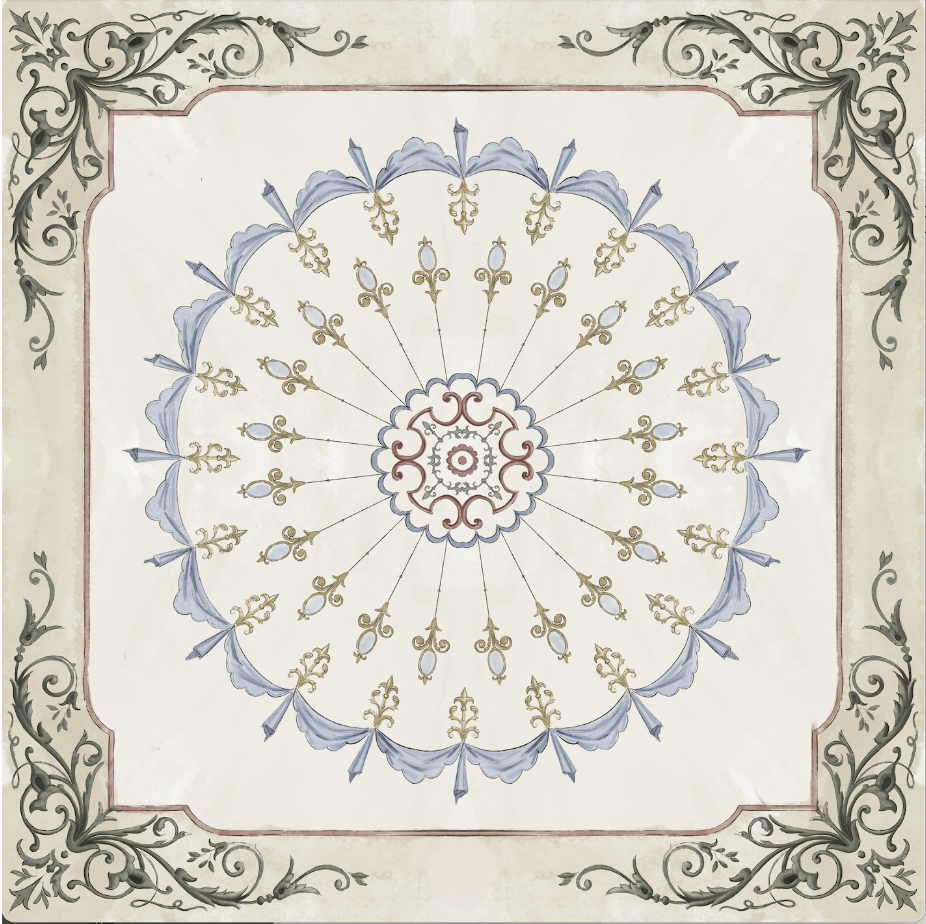 Papel Mural Techo Rueda