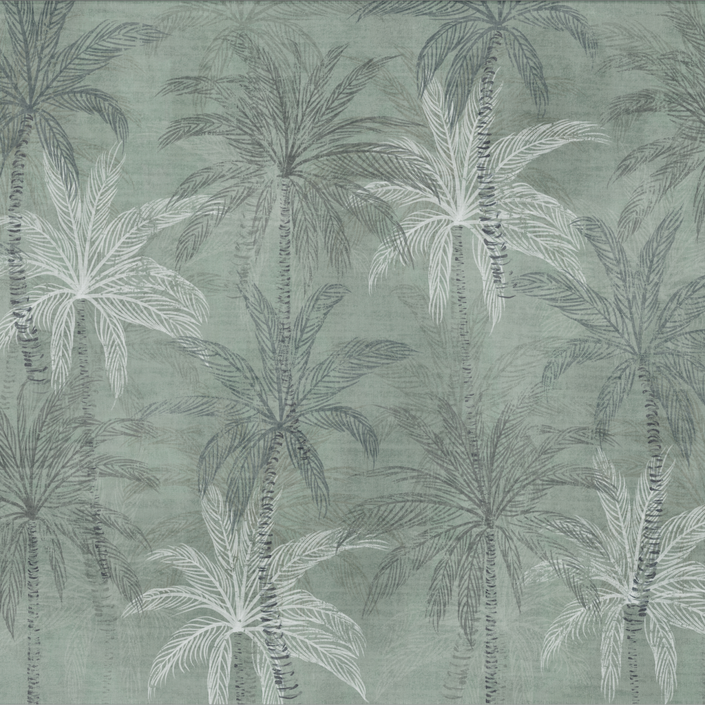 Papel Mural Paisaje Lienzo Palmeras