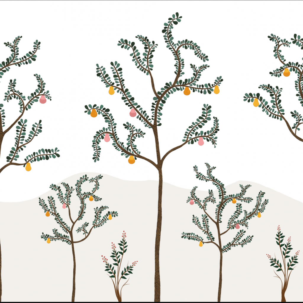 Papel Mural Techo Arboles Tejidos