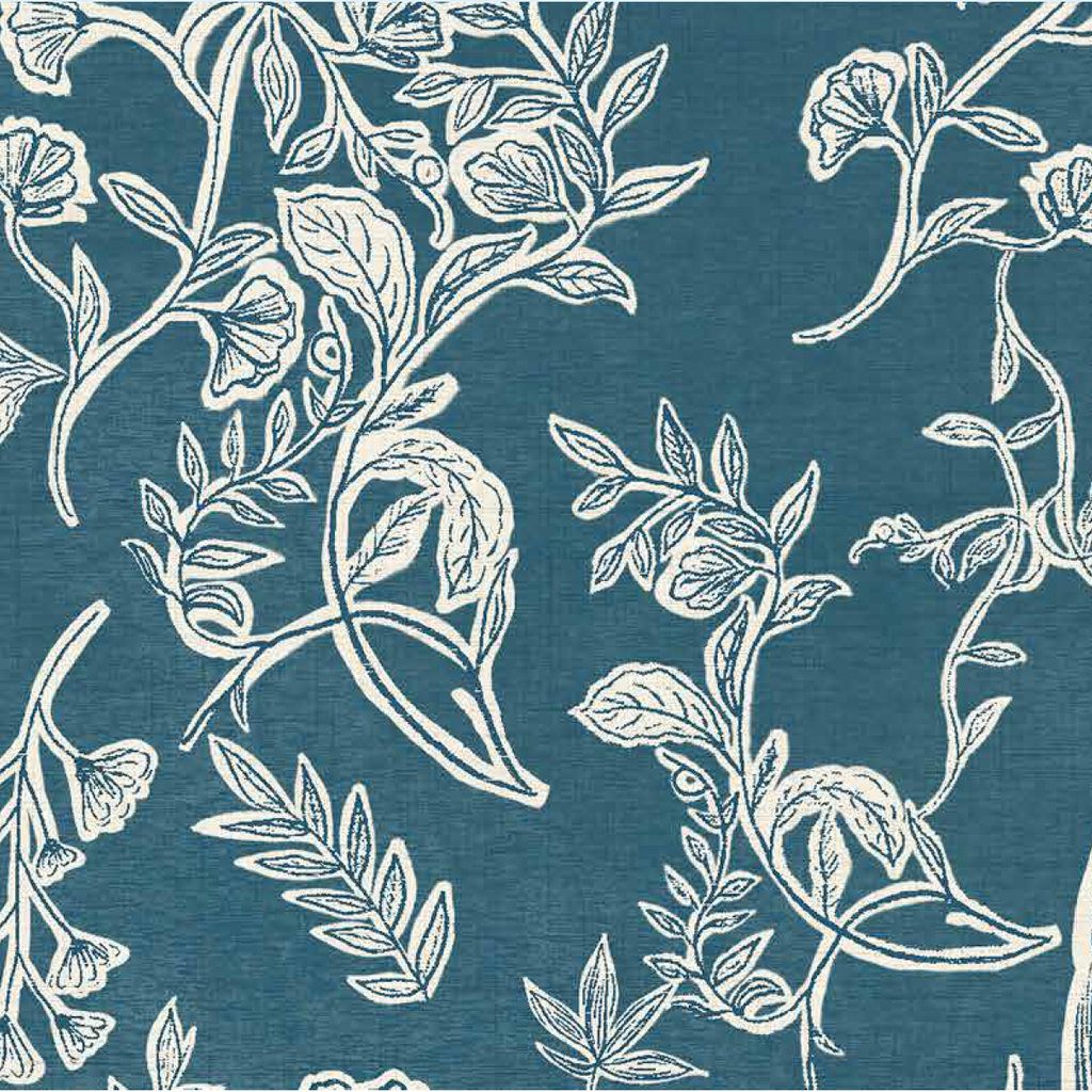 Papel Mural Patron Block Print Loro