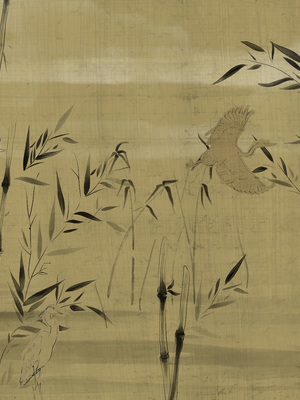 Entrega Inmediata Papel Mural Paisaje Garzas