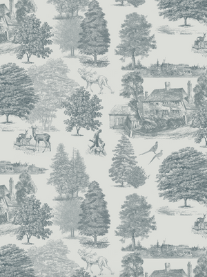 Entrega Inmediata Papel Mural Toile Cazador