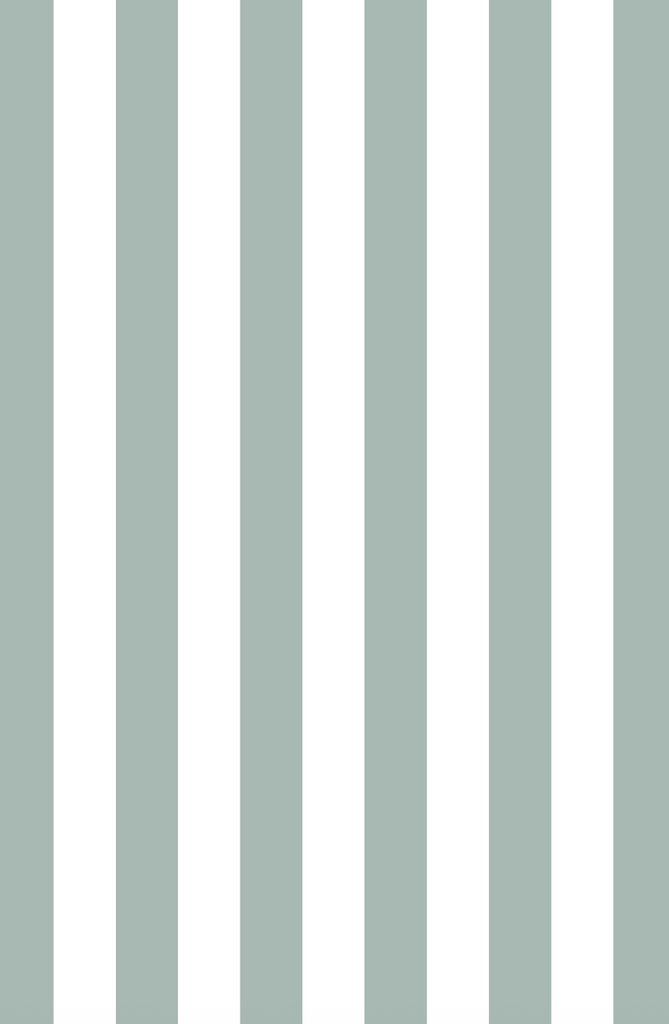 Entrega Inmediata Papel Mural Rayas Verde Grisáceo
