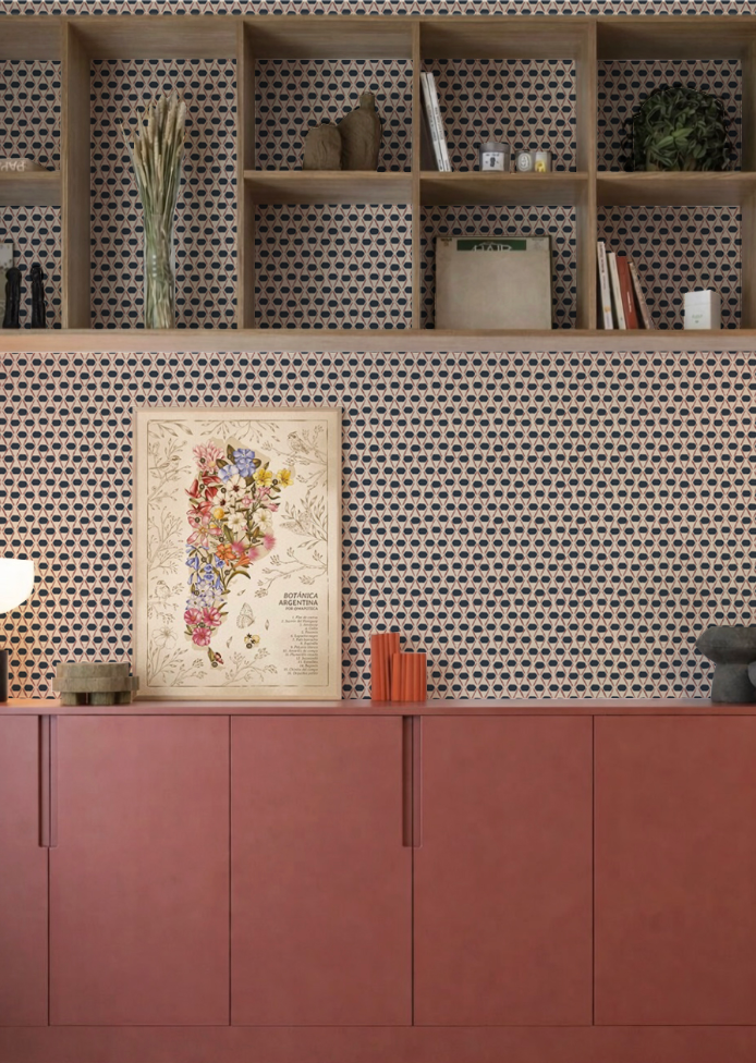 Papel Mural Rombo con Punto