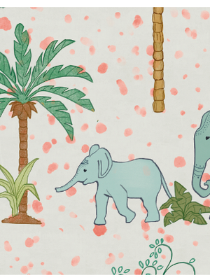 Entrega Inmediata Papel Mural Elefantes