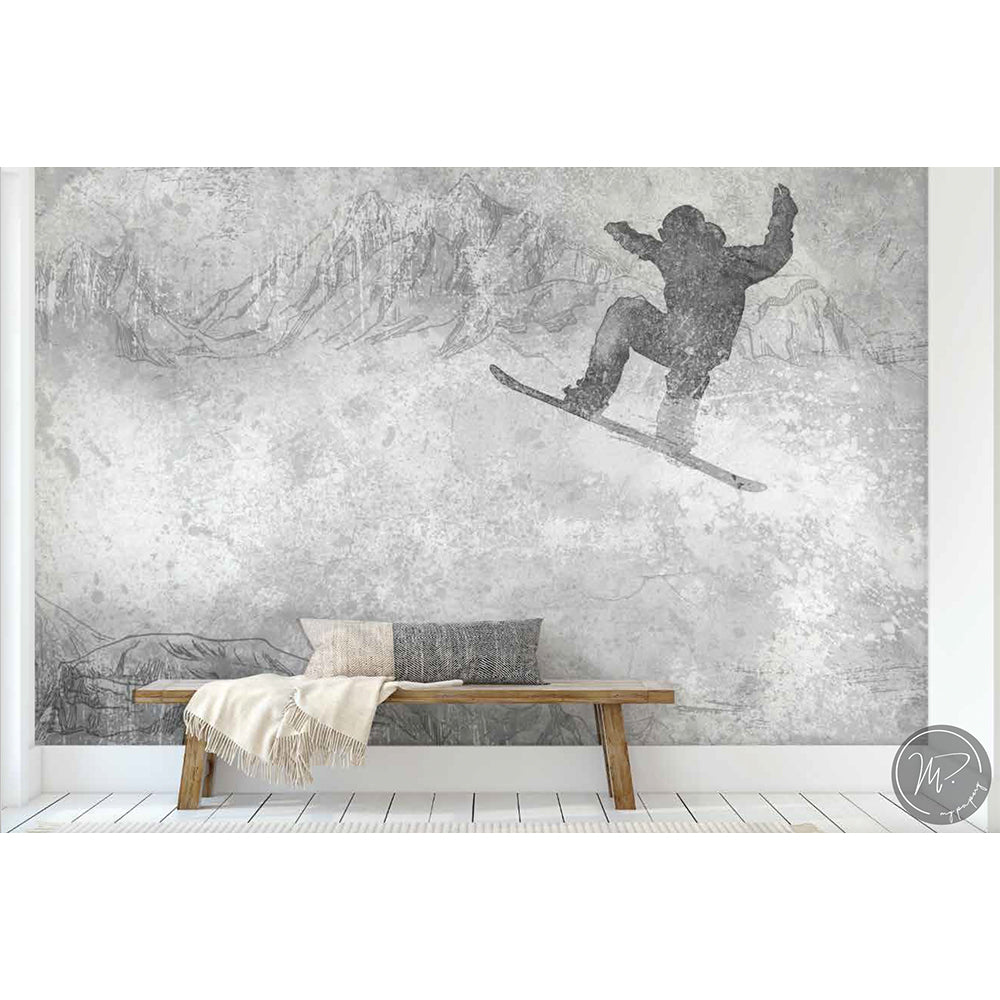 Papel Mural Snowboard