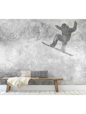 Papel Mural Snowboard