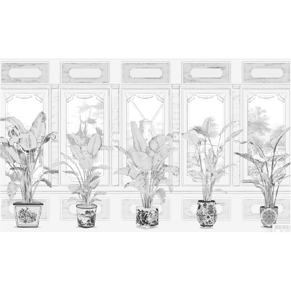 Papel Mural Paisaje Boiserie