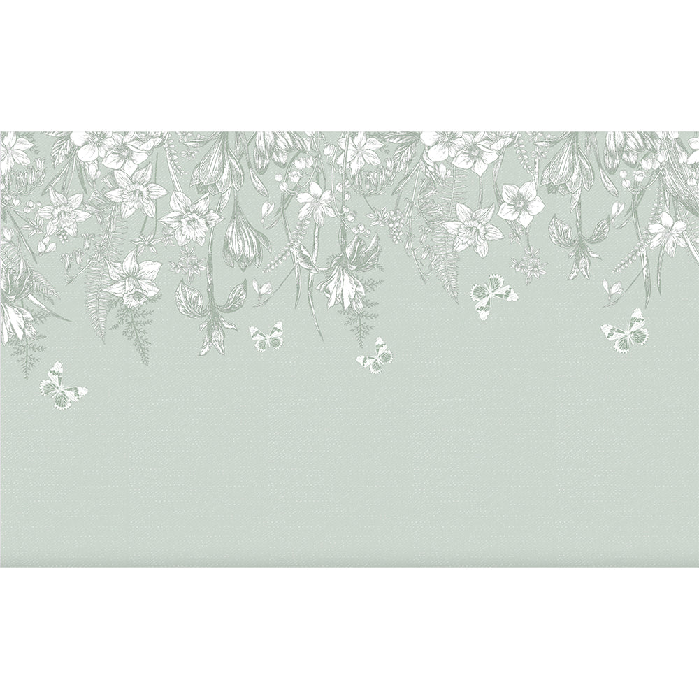 Papel Mural Flores Colgantes