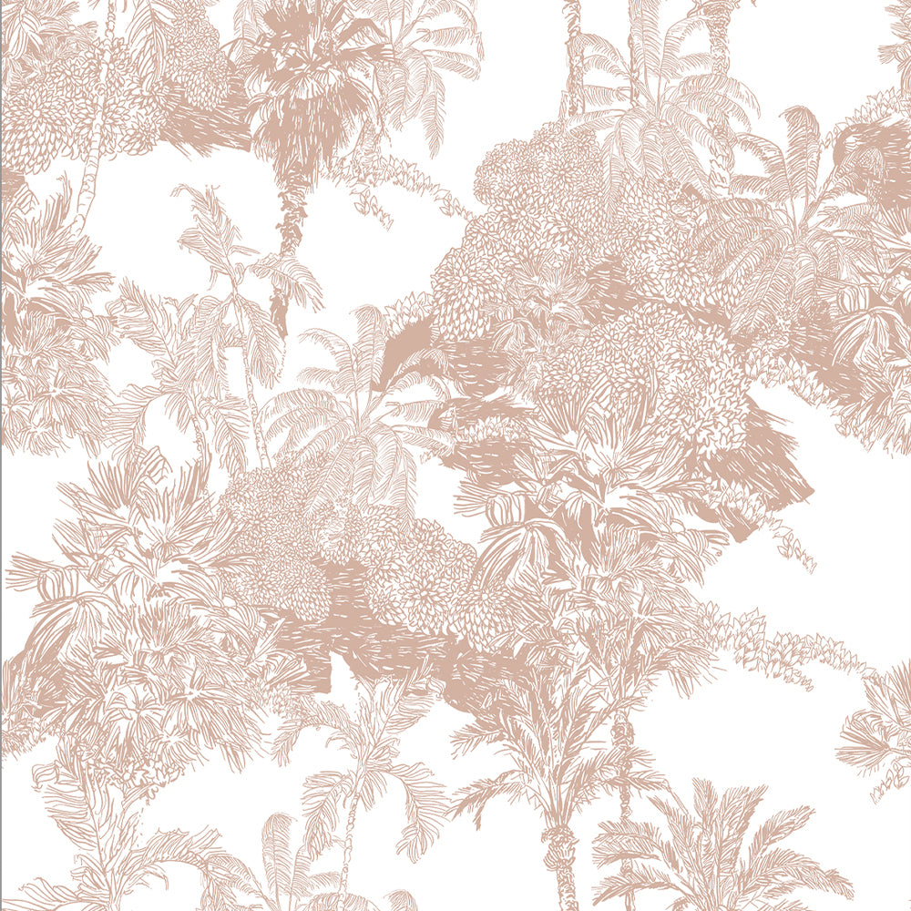 Papel Mural Toile Tropical Pattern