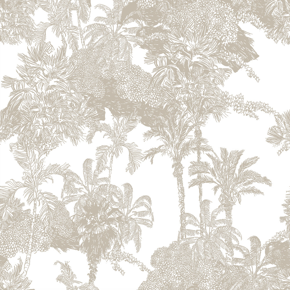 Papel Mural Toile Tropical Pattern