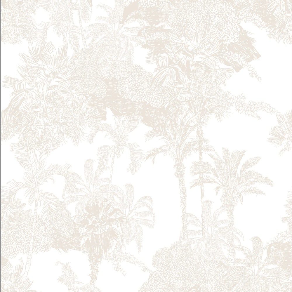 Papel Mural Toile Tropical Pattern