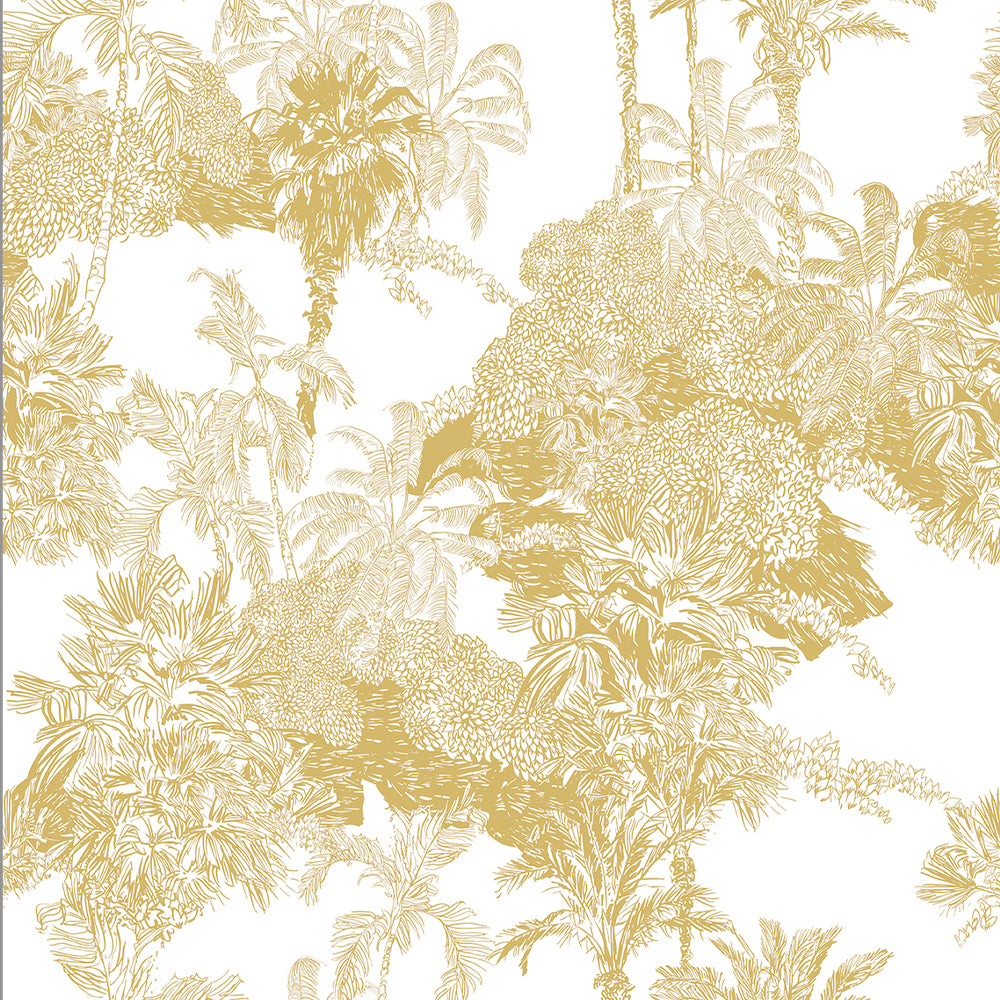 Papel Mural Toile Tropical Pattern