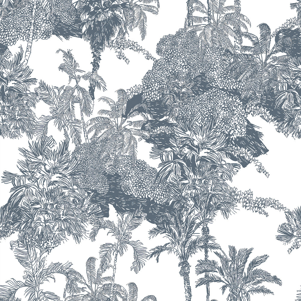 Papel Mural Toile Tropical Pattern