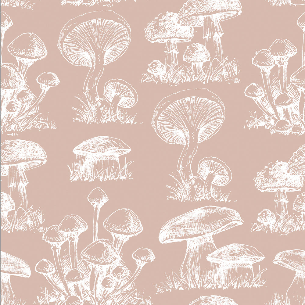 Papel Mural Mushroom Pattern Fondo