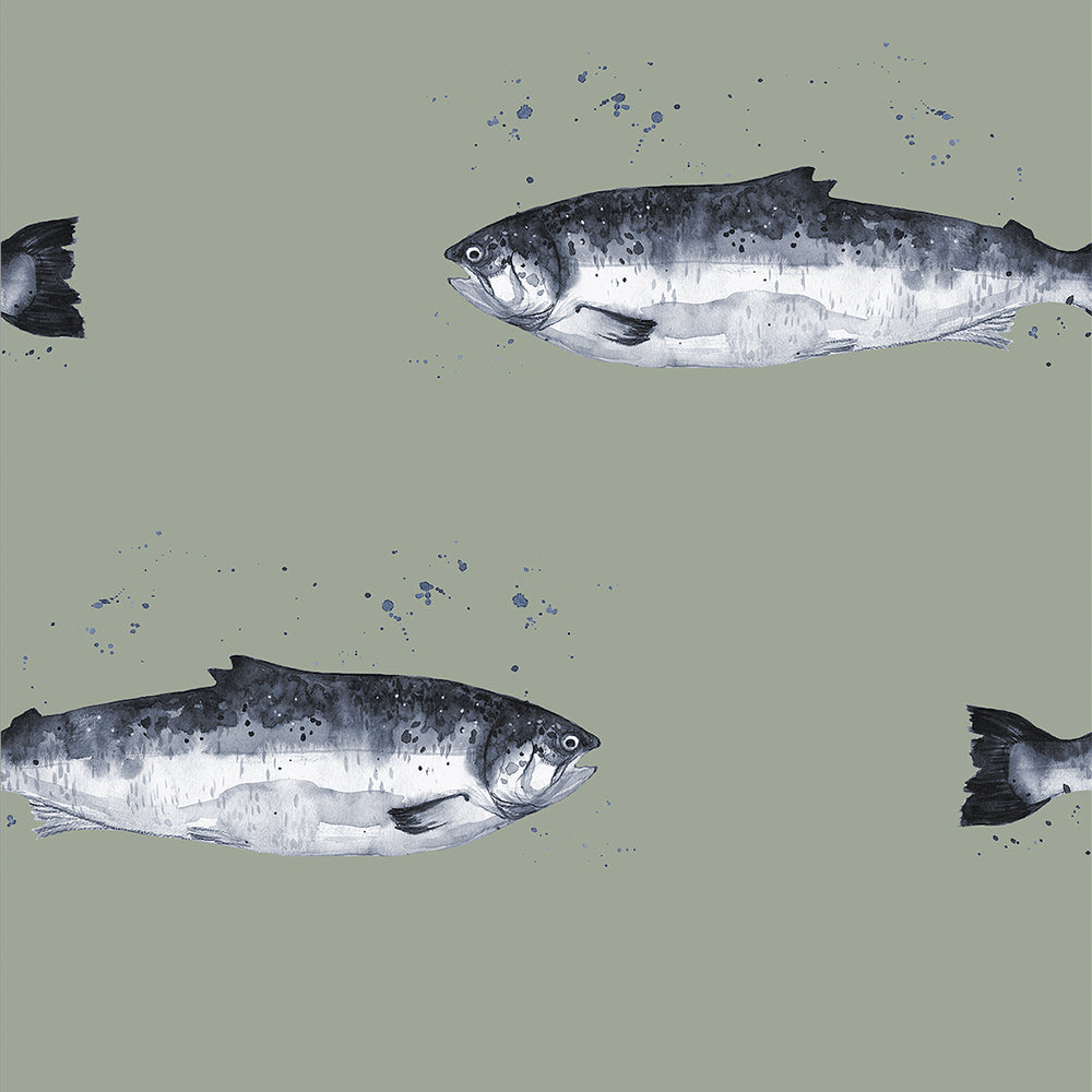 Papel Mural Fish Pattern