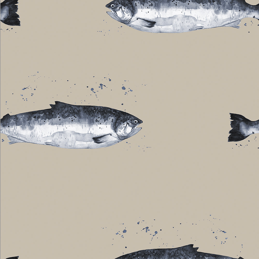 Papel Mural Fish Pattern