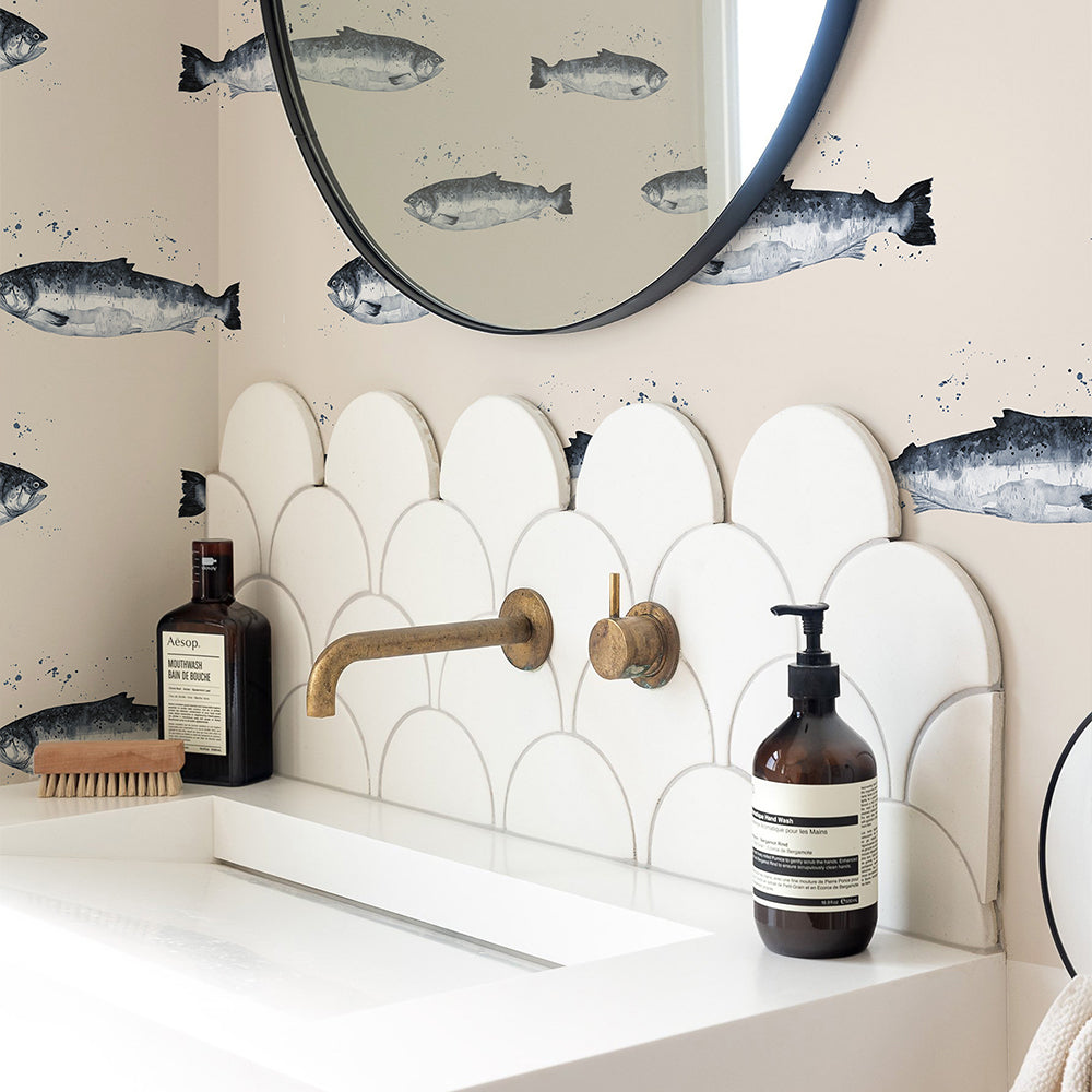 Papel Mural Fish Pattern