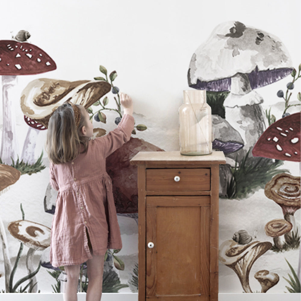 Papel Mural Mushrooms