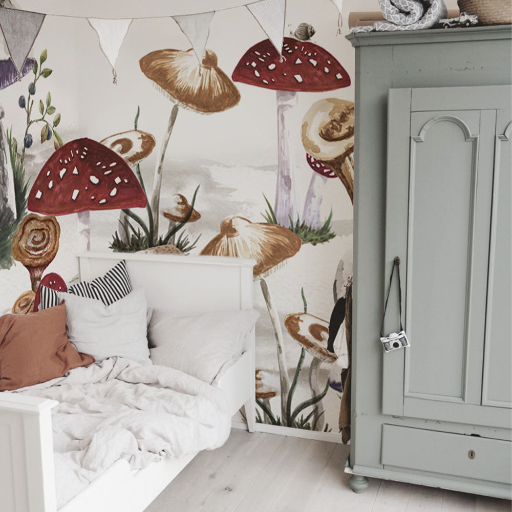 Papel Mural Mushrooms