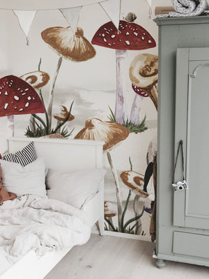 Papel Mural Mushrooms