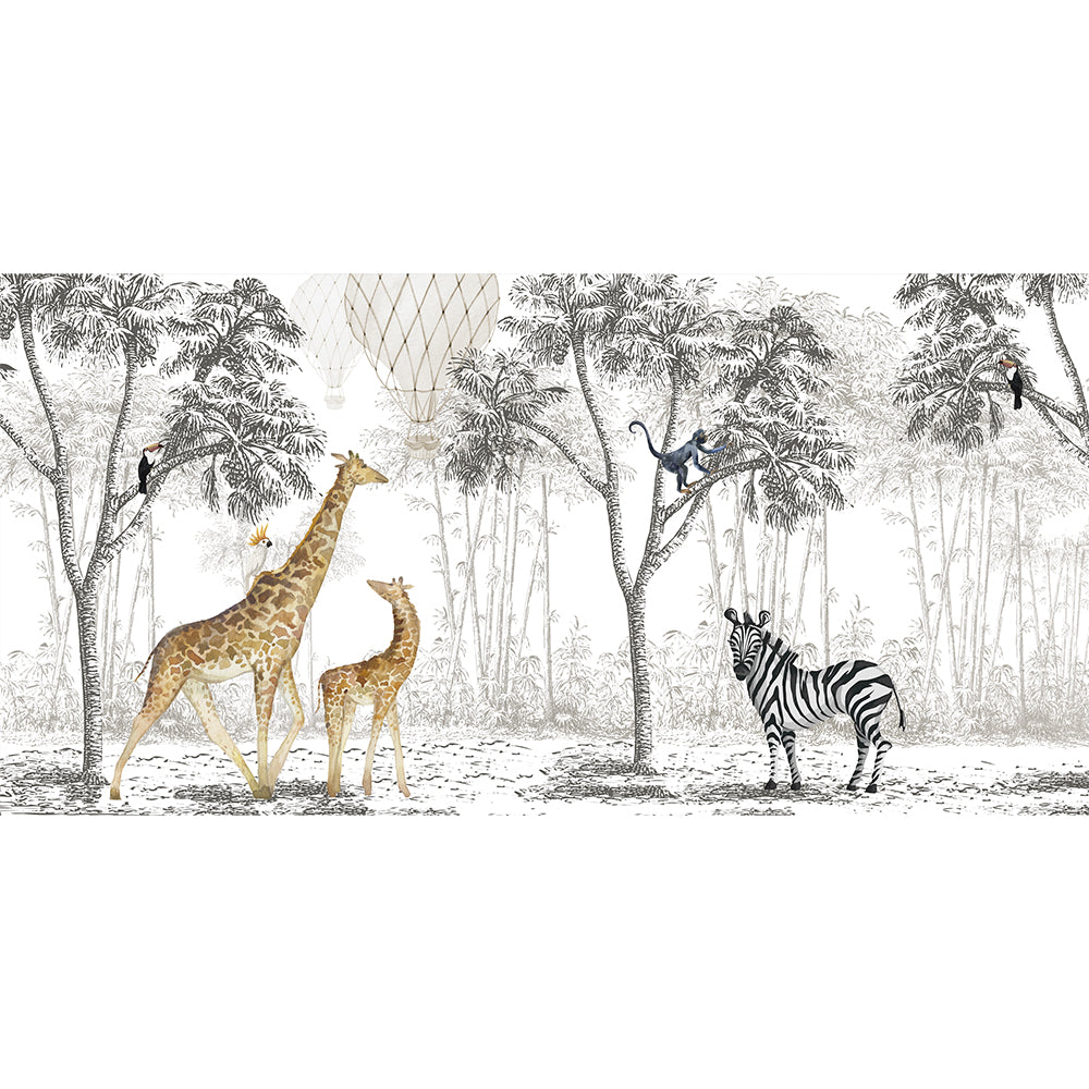 Papel Mural Animal Parade