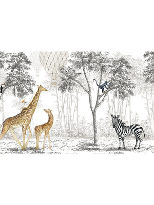 Papel Mural Animal Parade