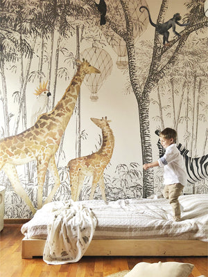 Papel Mural Animal Parade