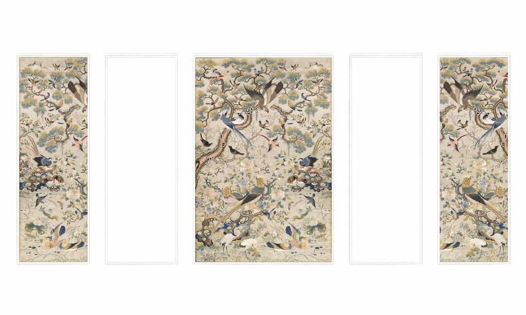 Papel Mural Chinoserie en Molduras