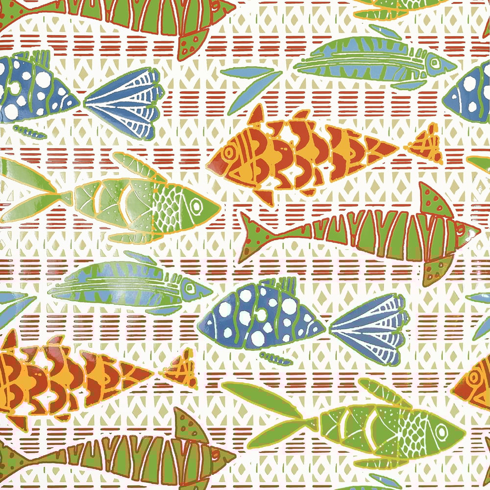 Papel Mural Batik Fish