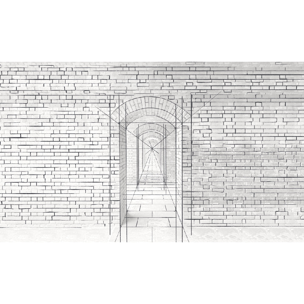 Papel Mural Arco Ladrillo