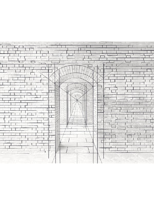 Papel Mural Arco Ladrillo