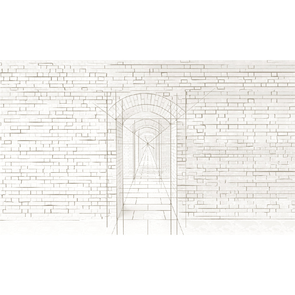 Papel Mural Arco Ladrillo