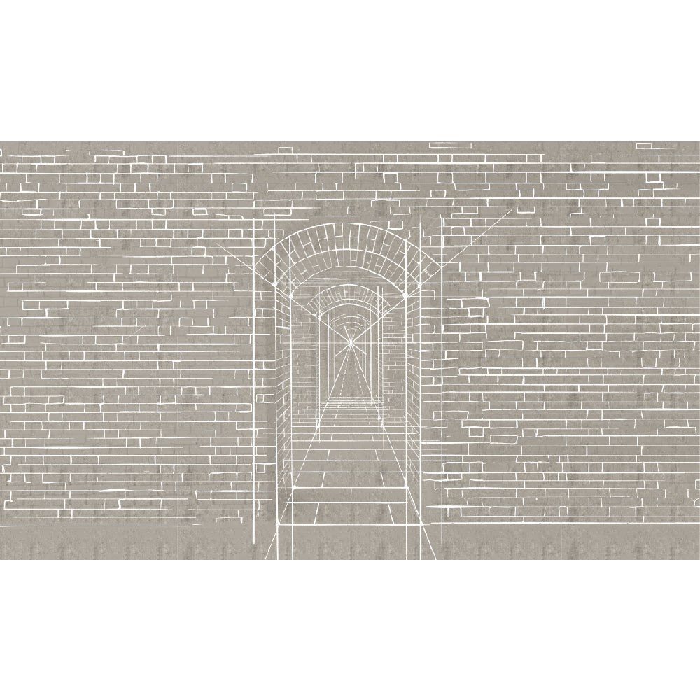 Papel Mural Arco Ladrillo