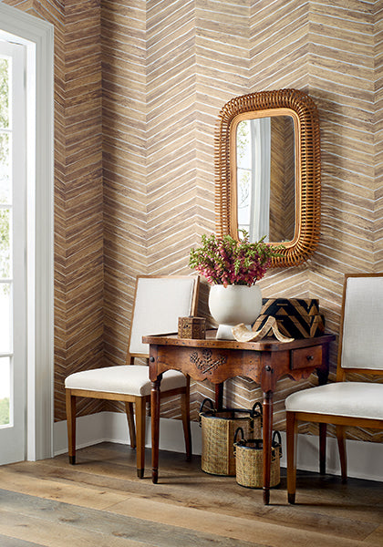 Papel Mural Wood Herringbone
