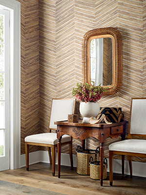 Papel Mural Wood Herringbone