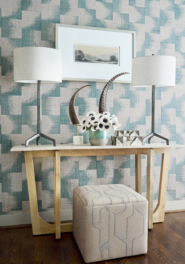 Papel Mural Raffia Squares