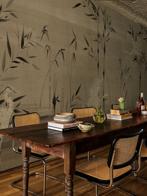 Papel Mural Paisaje Garzas